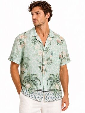 Hotel Franks by Camilla Jardim - Party Camp-Collar Linen Shirt